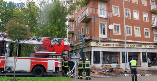 fachada destruida